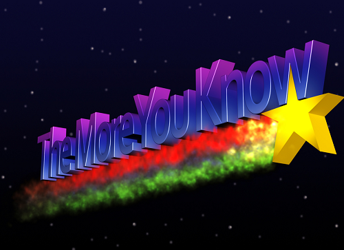 The more you know graphic